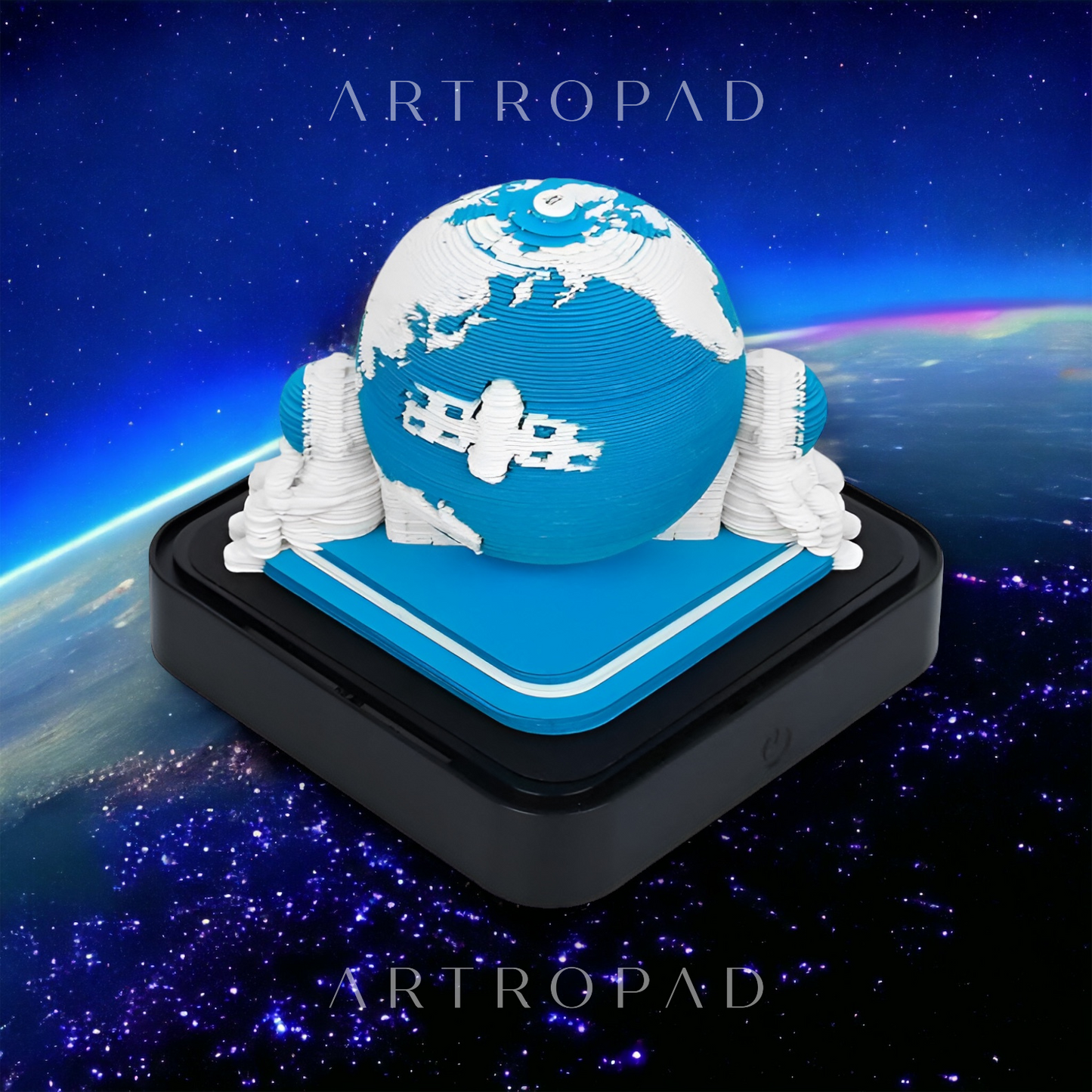 Blue Earth (With Light & Calendar 2025)