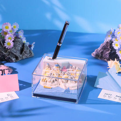 Santorini (With Light & Calendar 2027)