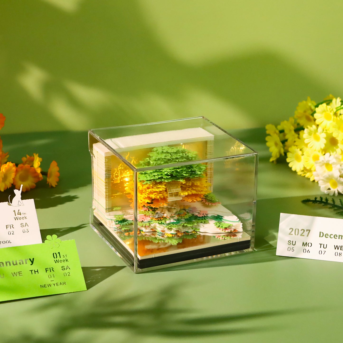 Green Tree House (With Light & Calendar 2027)