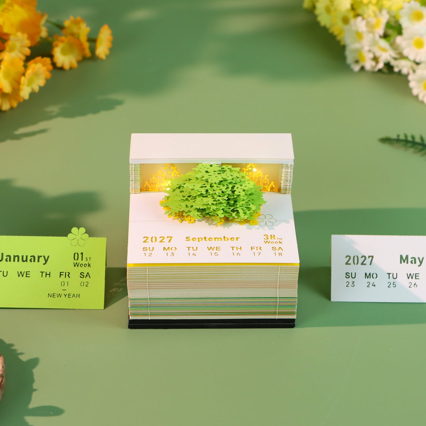 Green Tree House (With Light & Calendar 2027)