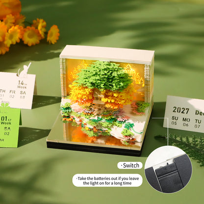 Green Tree House (With Light & Calendar 2027)