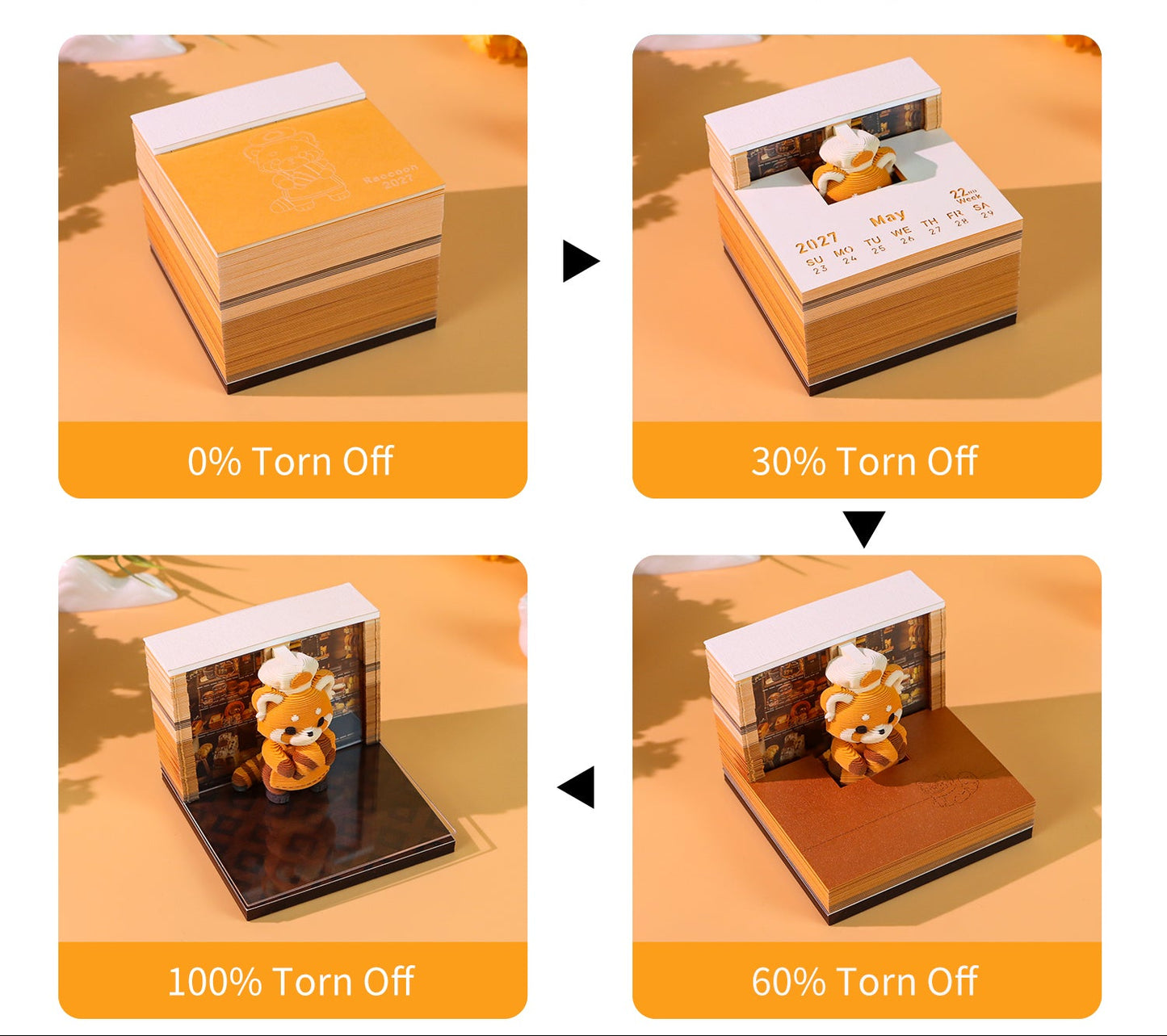 Raccoon | 3D Calendar (2027)
