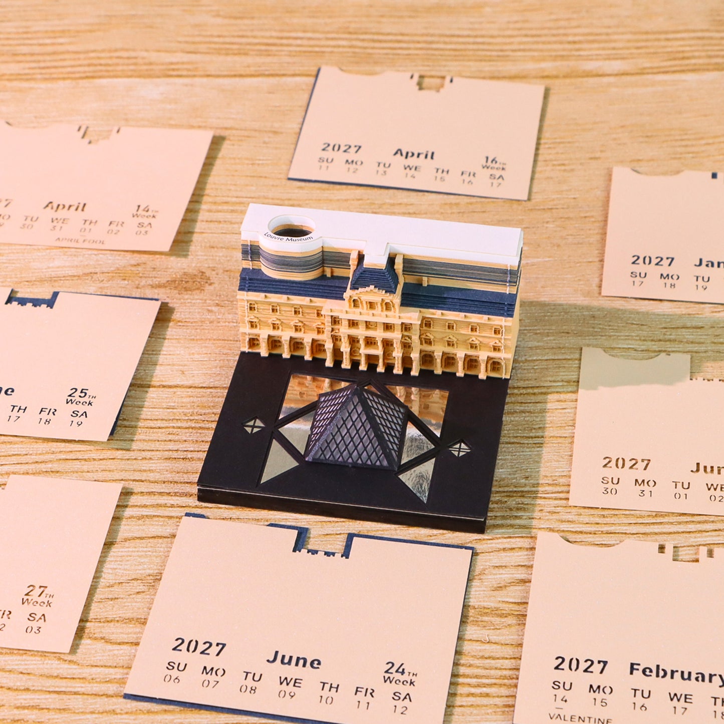 Louvre Museum (With Light & Calendar 2027)