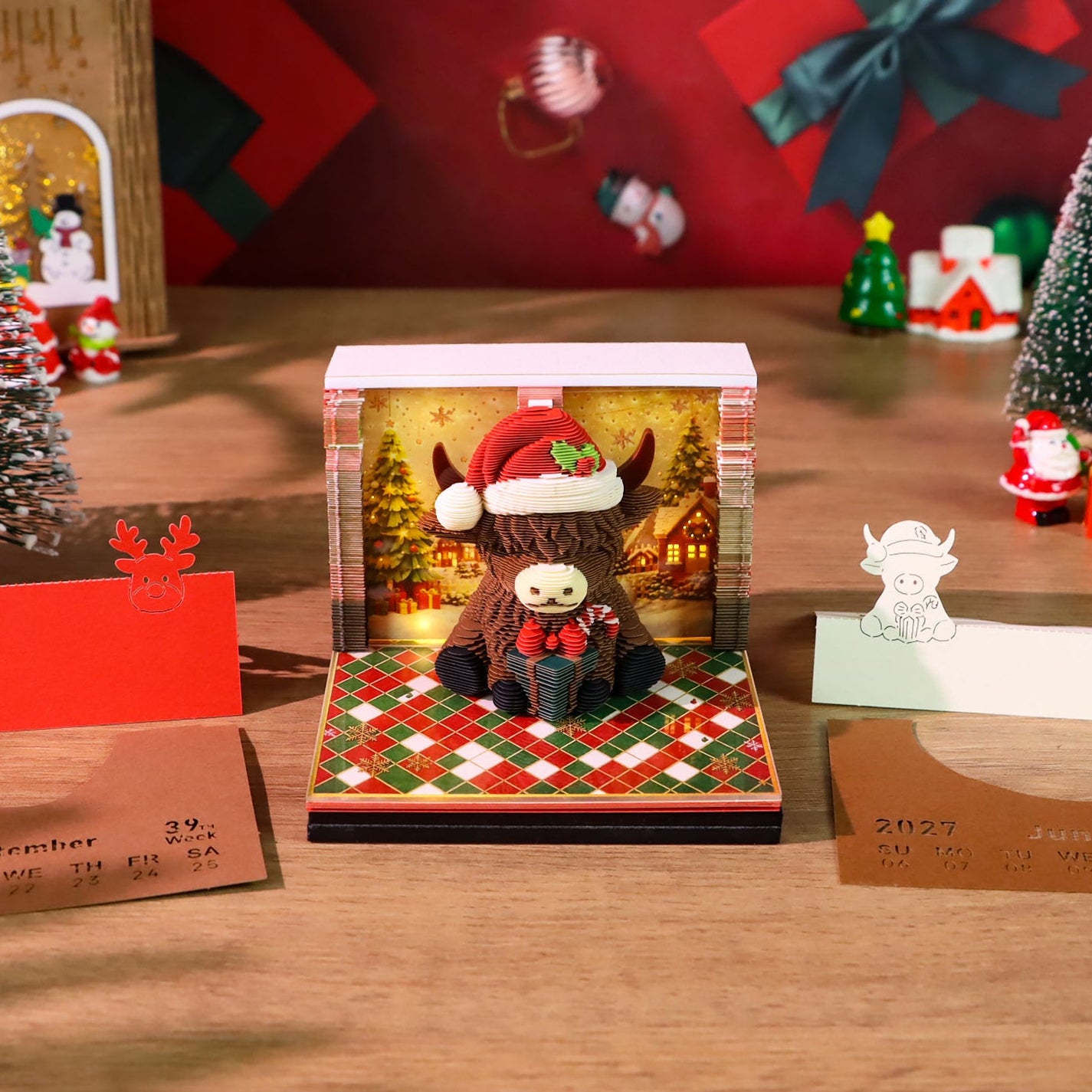 Christmas Cow | 3D Calendar (2027)