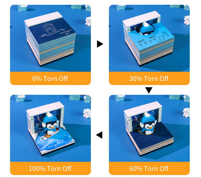 Snowboard Penguin | 3D Calendar (2027)