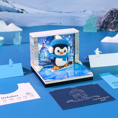 Snowboard Penguin | 3D Calendar (2027)