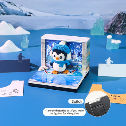 Snowboard Penguin | 3D Calendar (2027)