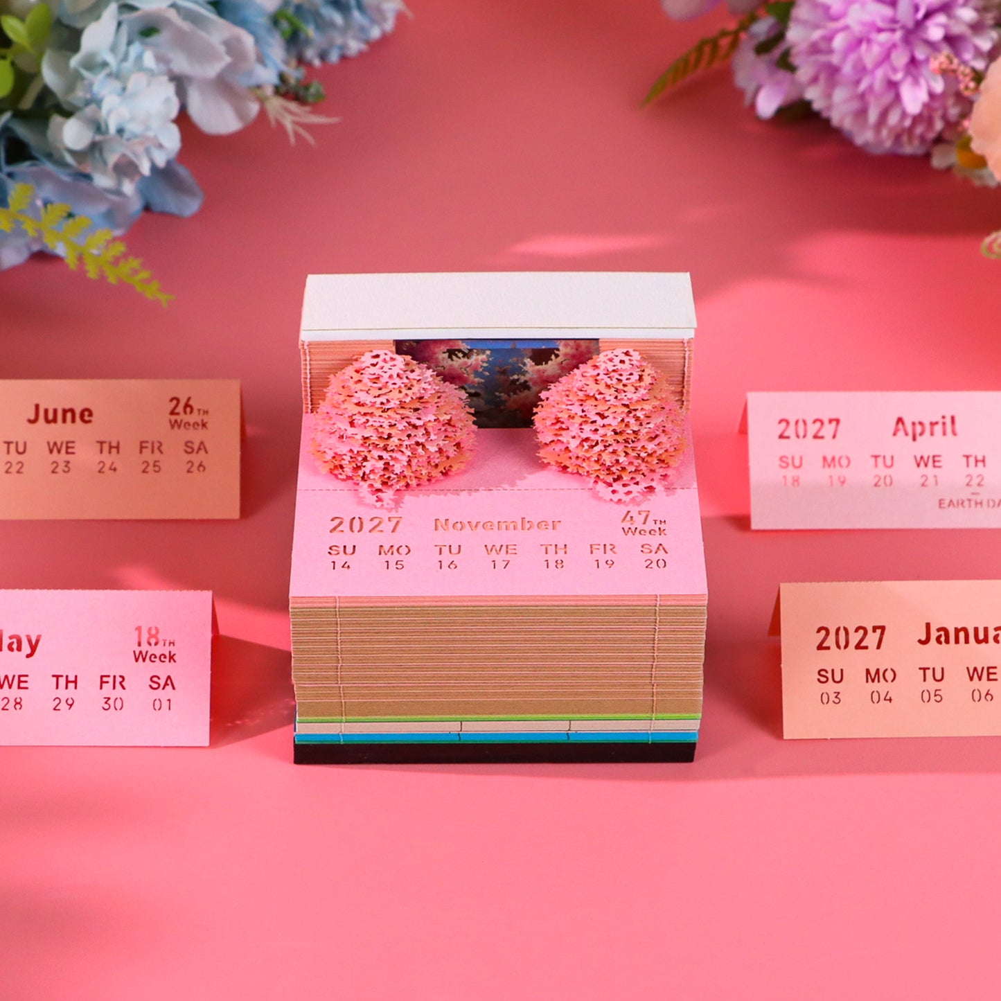 Cherry Blossom (With Light & Calendar 2027)