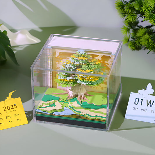 Romance Green Tree (With Light & Calendar 2025)