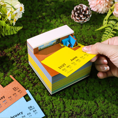 Sunflower Courtyard | 3D Calendar (2027)