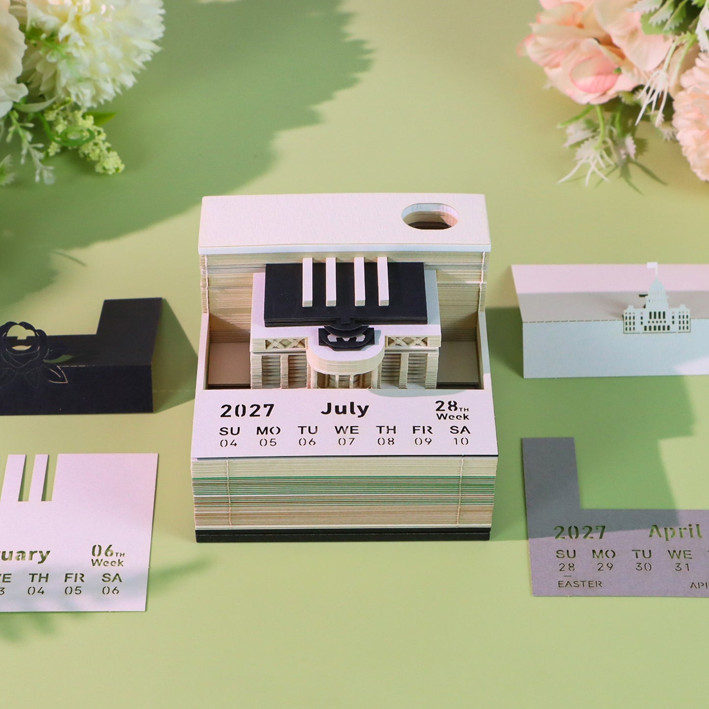 White House (With Light & Calendar 2027)