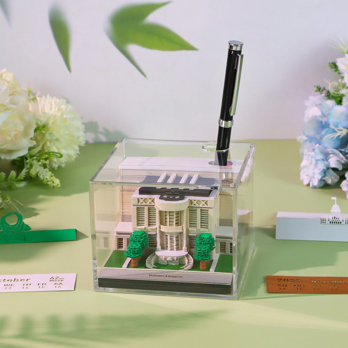 White House (With Light & Calendar 2027)