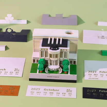 White House (With Light & Calendar 2027)