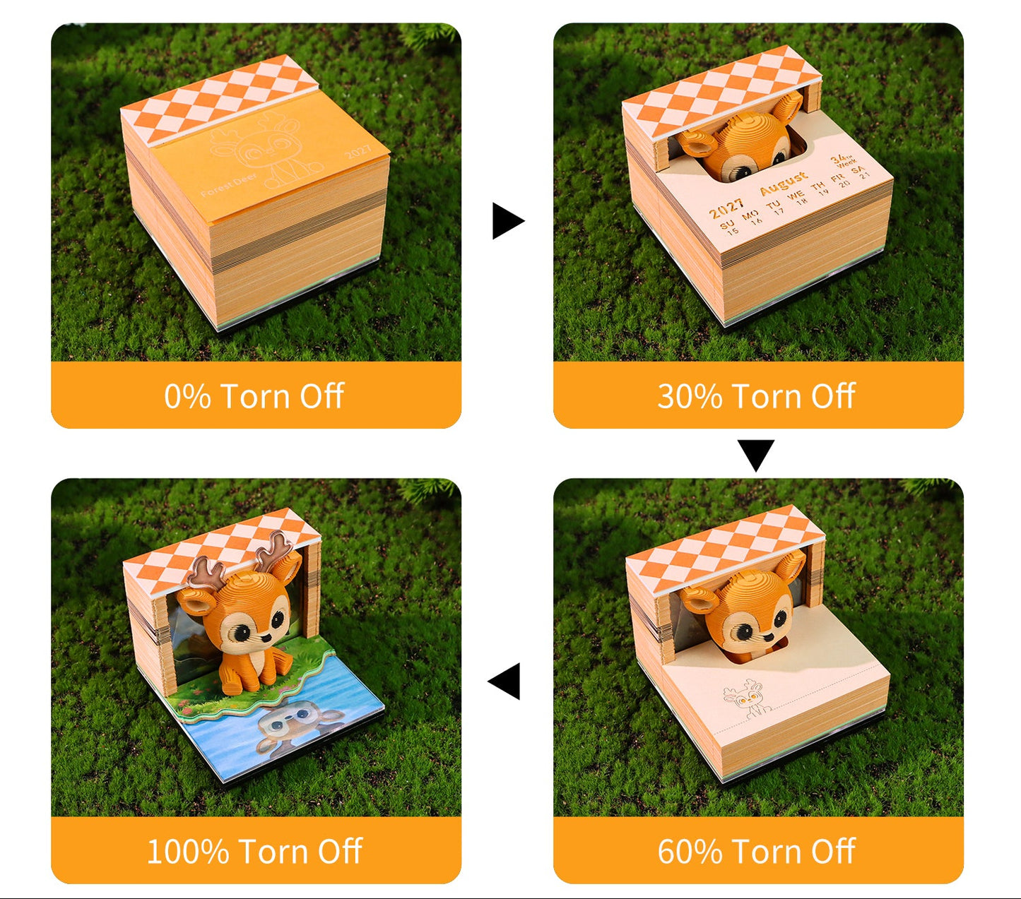 Deer | 3D Calendar (2027)