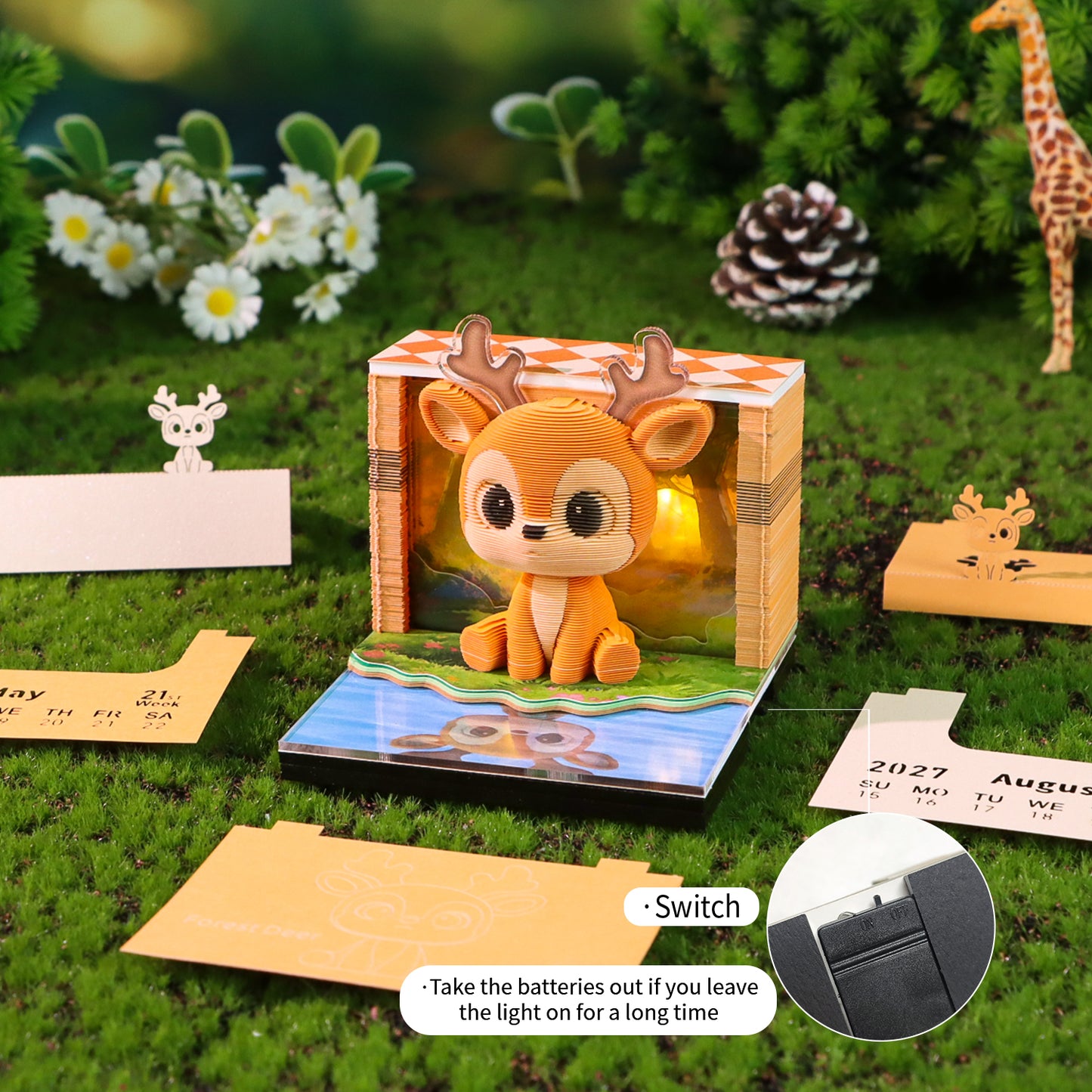 Deer | 3D Calendar (2027)