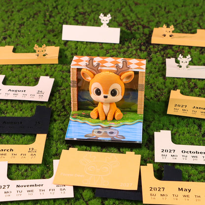 Deer | 3D Calendar (2027)