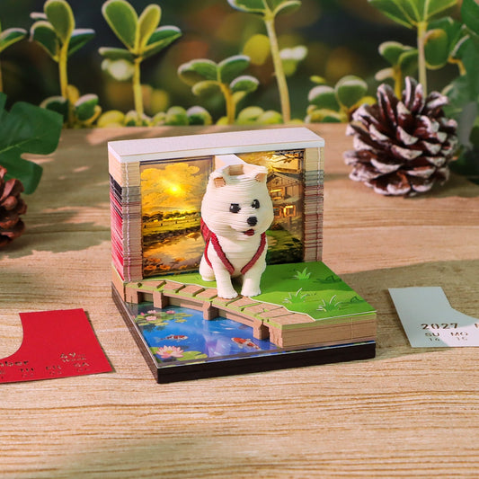 Artropad Backpack Puppy 3D Calendar with LED Light