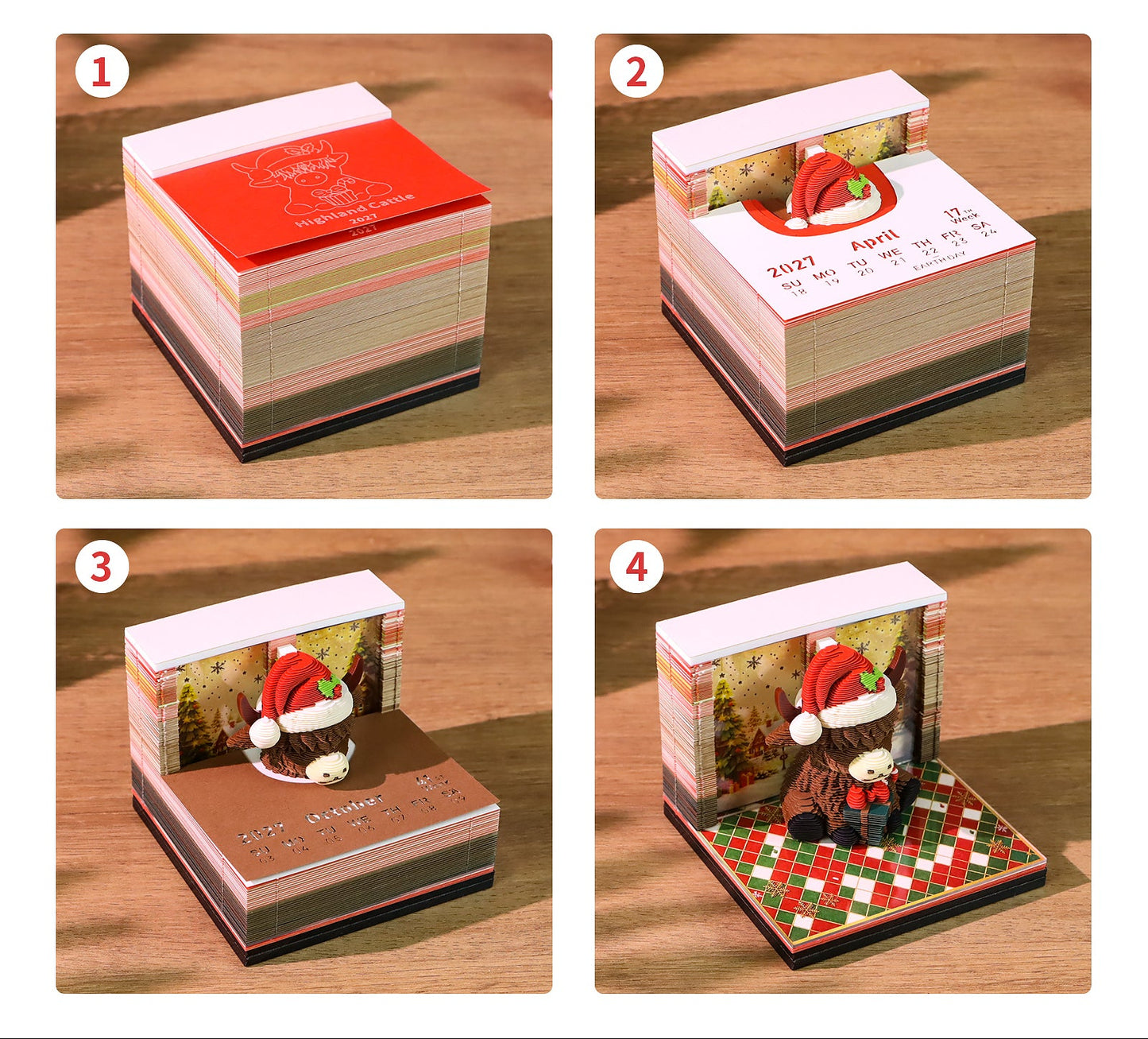 Christmas Cow | 3D Calendar (2027)
