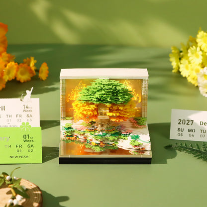 Artropad Green Tree House 3D Calendar with LED Light