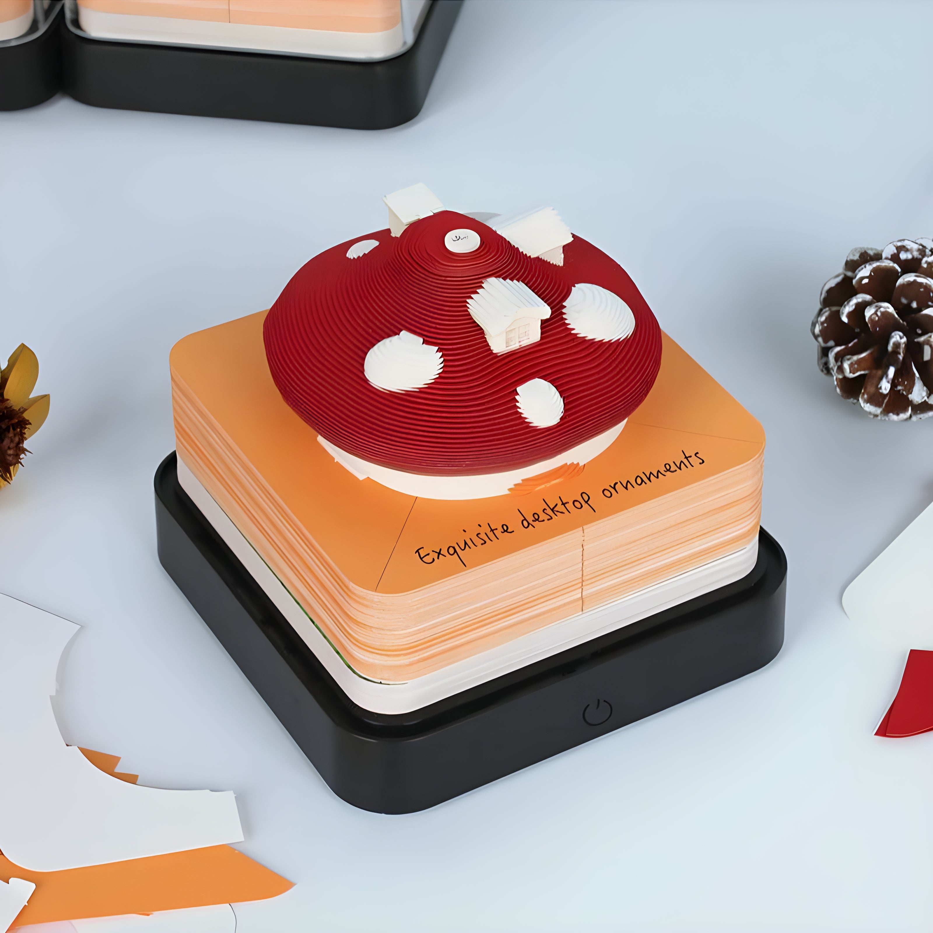 Mushroom House (With Light & Calendar 2024) artropad