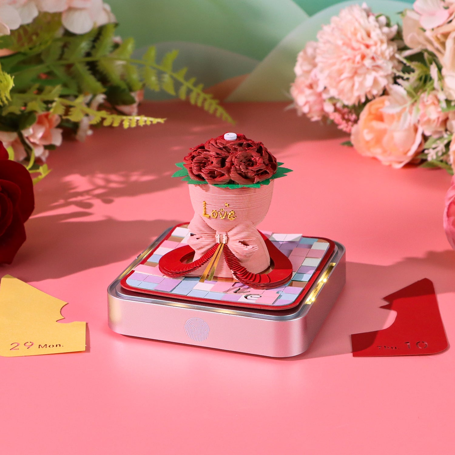 Artropad Roses 3D Calendar with LED Light