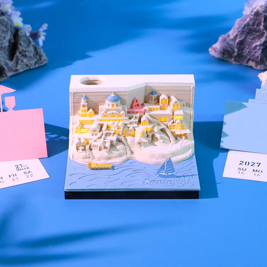 Artropad Santorini 3D Calendar with LED Light