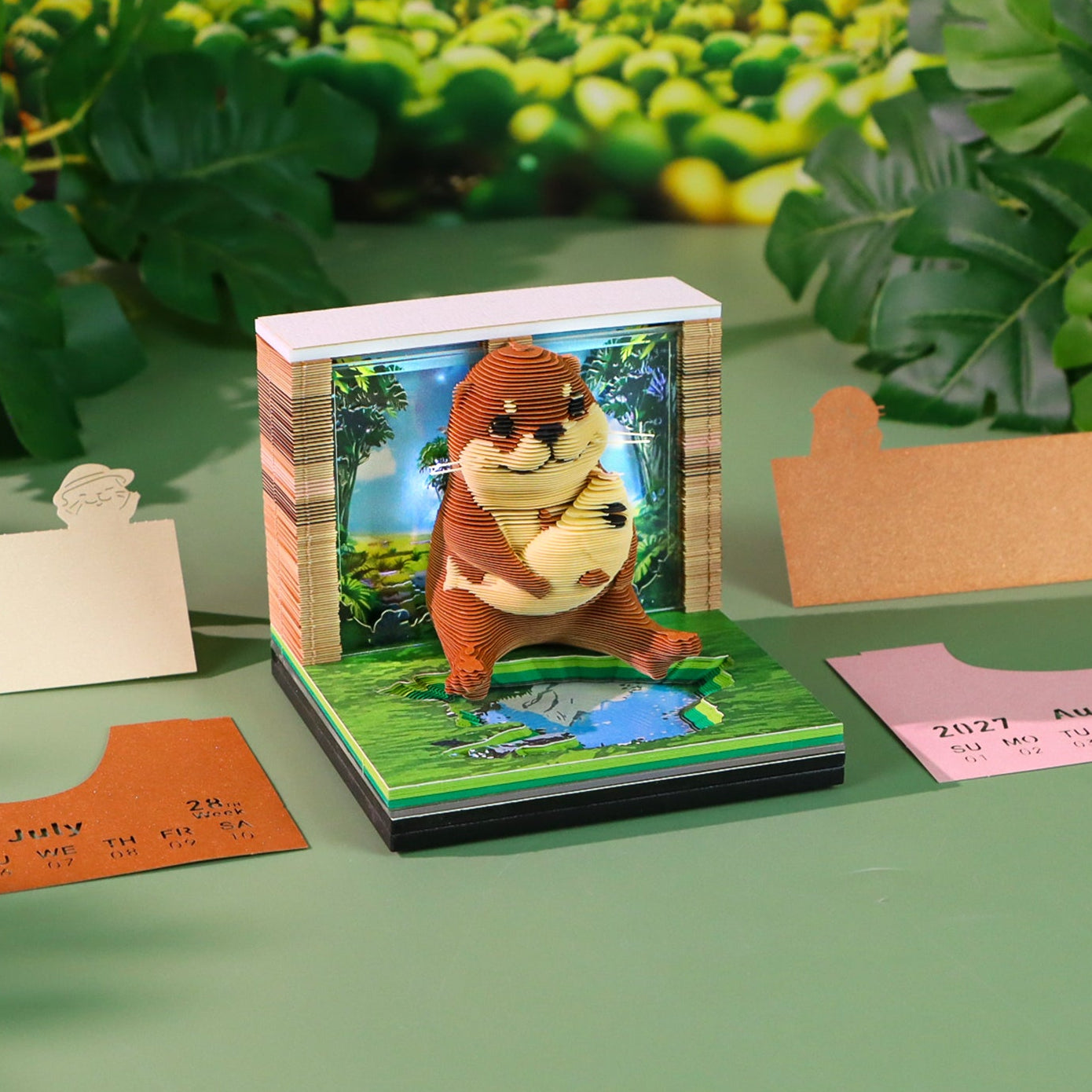 Artropad Sea Otter 3D Calendar with LED Light