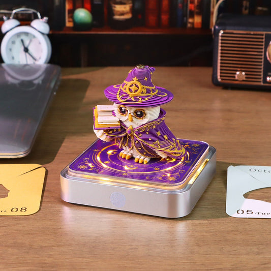 Artropad Wizard Owl 3D Calendar with LED Light